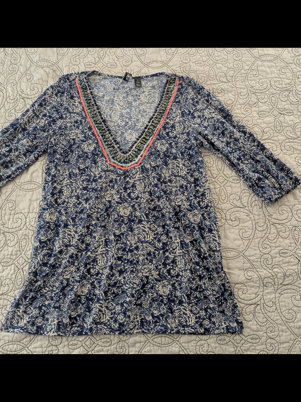 BKE Beaded Tunic